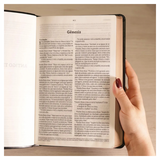 Bíblia Slim Filament - NVT - Letra Grande - Capa Couro Sintético Preto