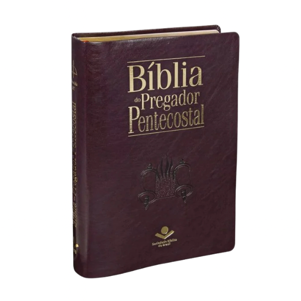 Bíblia Do Pregador Pentecostal - Letra Normal - ARC - Capa Vinho Nobre C/ Índice