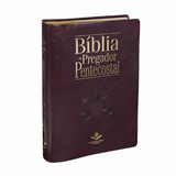 Bíblia Do Pregador Pentecostal - Letra Normal - ARC - Capa Vinho Nobre C/ Índice