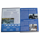 Bíblia Sagrada Traduções SBB - TB - ARC - ARA - NAA - NTLH - Letra Normal - Capa Luxo Preta