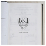 Bíblia King James Fiel 1611 - Extra Gigante - Capa Luxo Preta