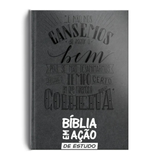 Bíblia Em Ação De Estudo - Letra Normal - Capa Luxo Cinza