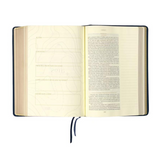 Bíblia The Purpose Book - A21 - Letra normal - Espaço para anotações - Capa tecido azul Reino