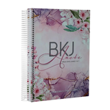 Bíblia King James Fiel 1611- Anote - capa espiral - purple flower