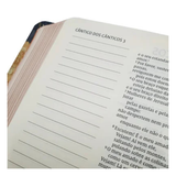 Bíblia Sagrada - leitura perfeita - NVI - com espaço para anotações - couro soft flores