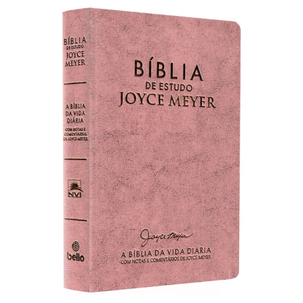 Bíblia De Estudo Joyce Meyer - NVI - Letra Média - Capa Rosa