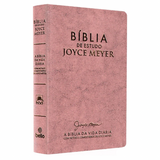 Bíblia De Estudo Joyce Meyer - NVI - Letra Média - Capa Rosa