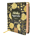 Bíblia Sagrada - leitura perfeita - NVI - com espaço para anotações - couro soft flores