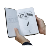 Bíblia De Estudo Explicada - ARC - Letra Média - Luxo Preta