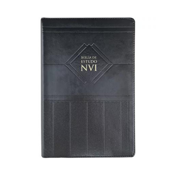 Bíblia de Estudo - NVI - Letra Normal - Capa Luxo Preta