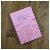 Bíblia Sagrada - Letra Gigante - NTLH - Capa Rosa Claro - Com Índice