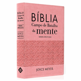 Bíblia Campo De Batalha Da Mente - NVA - Letra Normal - Capa Luxo Rosa