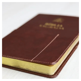 Bíblia Sagrada - ACF - Edição de Luxo em Couro-Soft com Bolso - Slim - Capa Castanha