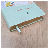 Bíblia Sagrada - AEC - Letra Gigante - Capa Semi Luxo Verde Estampada