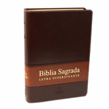 Bíblia Sagrada Supergigante - NAA - Capa Marrom Luxo