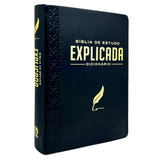 Bíblia De Estudo Explicada - ARC - Letra Média - Luxo Preta