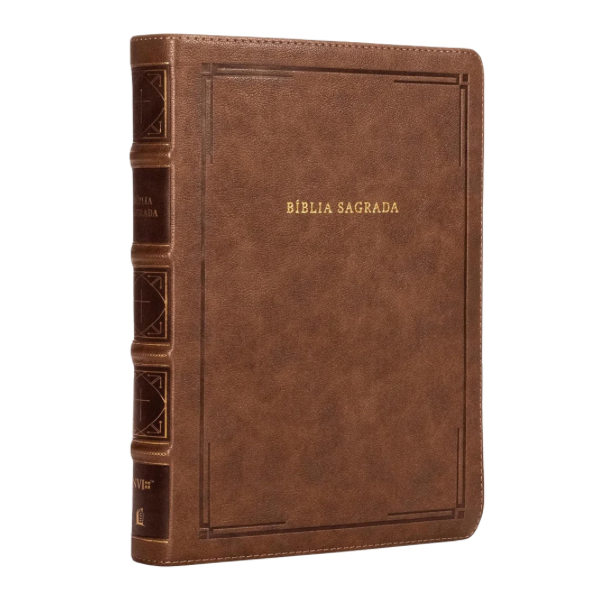Bíblia Sagrada - NVI - Referência - Marrom Barroca