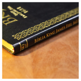 Bíblia King James Fiel 1611 - Slim Ultrafina - Luxo Premium Preta