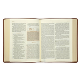 Bíblia Diária Marrom - NVI - Leitura Perfeita - Couro Soft (Kit com caderno)