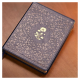 Bíblia Sagrada - ACF - Espaço Para Anotações - Leitura Perfeita - Couro-Soft Azul Com Flores