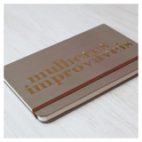 Moleskine - Mulheres Improváveis - Bronze - Viviane Martinello