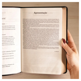 Bíblia Slim Filament - NVT - Letra Grande - Capa Couro Sintético Preto