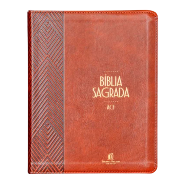 Bíblia Sagrada - ACF - Couro Soft PU - Com Espaço Para Anotações - Castanho