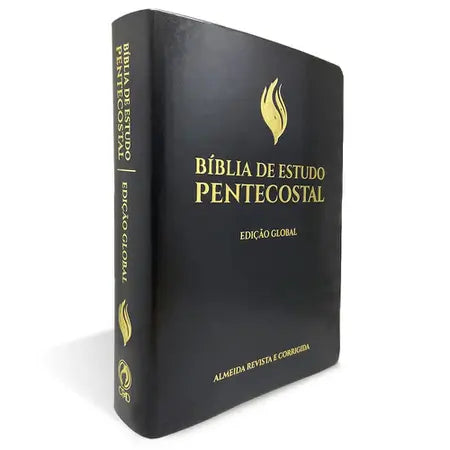 Bíblia de Estudo Pentecostal - Edição Global - ARC - Letra Grande - Capa Luxo Preta