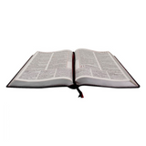 Bíblia de Estudo Plenitude - Letra Normal - ARC - Capa Luxo Bordo e Chumbo - Com Índice Lateral