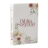 Bíblia Sagrada Floral Rosê - NVI - Letra Grande - Capa Dura
