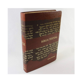 Bíblia de Estudo Textual - Letra Gigante - Capa Marrom Luxo