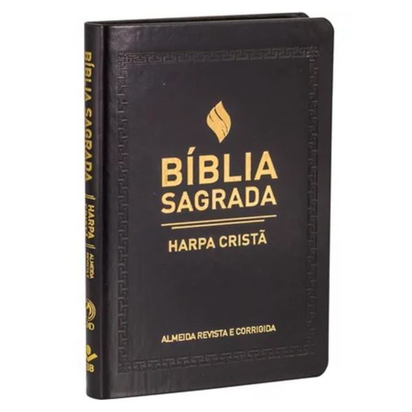 Bíblia Sagrada Slim com Harpa Cristã - ARC -Letra Normal - Preta