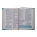 Bíblia de Estudo Swindoll - NVT - Letra Grande - Capa Sintética - Por do Sol Aqua